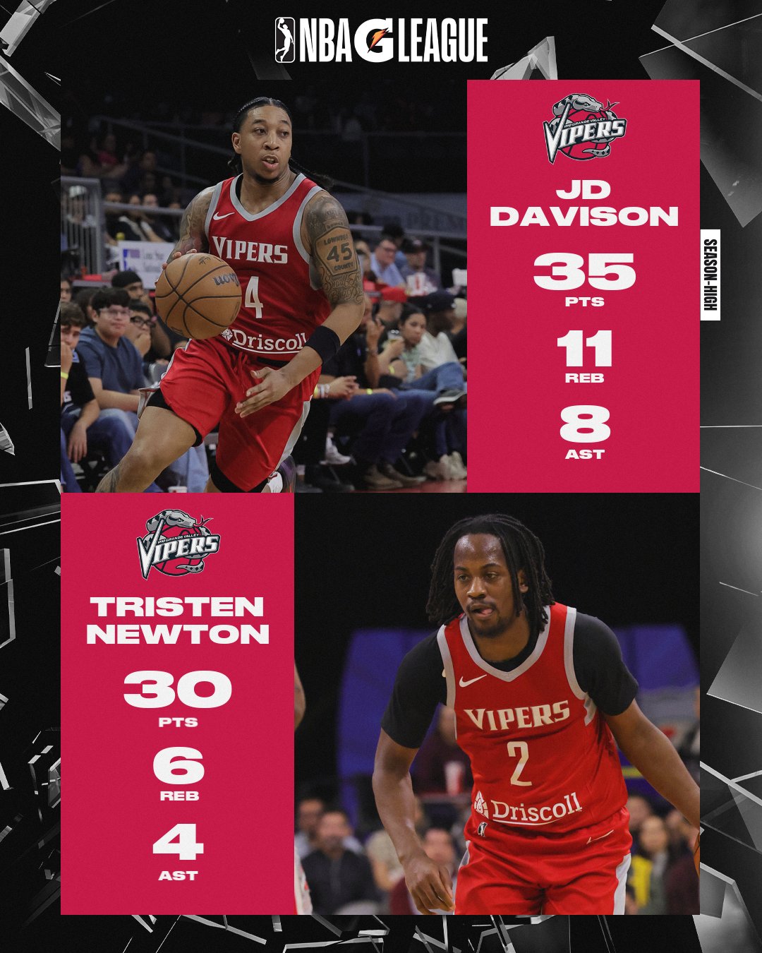 Kaiyun-两个30+都没赢！雨姐戴维森G联盟轰下35+11+8+3+3 牛顿砍30+6+4+4