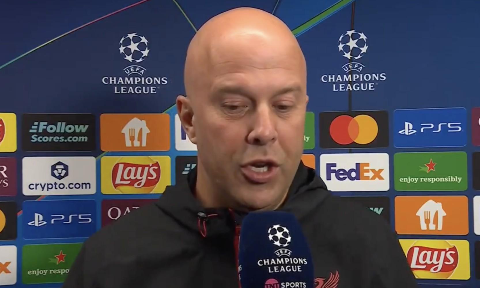 开云体育-斯洛特：我从不会怀疑我的球员，我知道他们已付出了全部努力